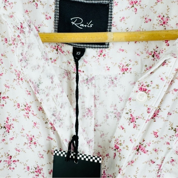 Rails Floral button down blouse NWT - Picture 11 of 15